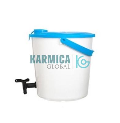 Relief Bucket HDPE w withlid and 10cm cap 14 l